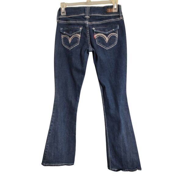 Vintage Wrangler Women's Size 26 Western Embroidered Low Rise Too Low Jeans - Picture 2 of 6